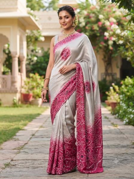 Vinayak bandhni print biggest wholesale saree market in india